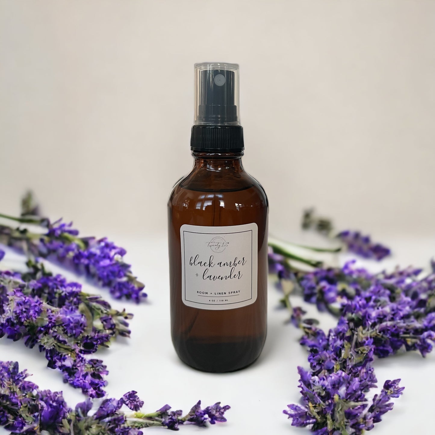 Black Amber + Lavender Room + Linen Spray