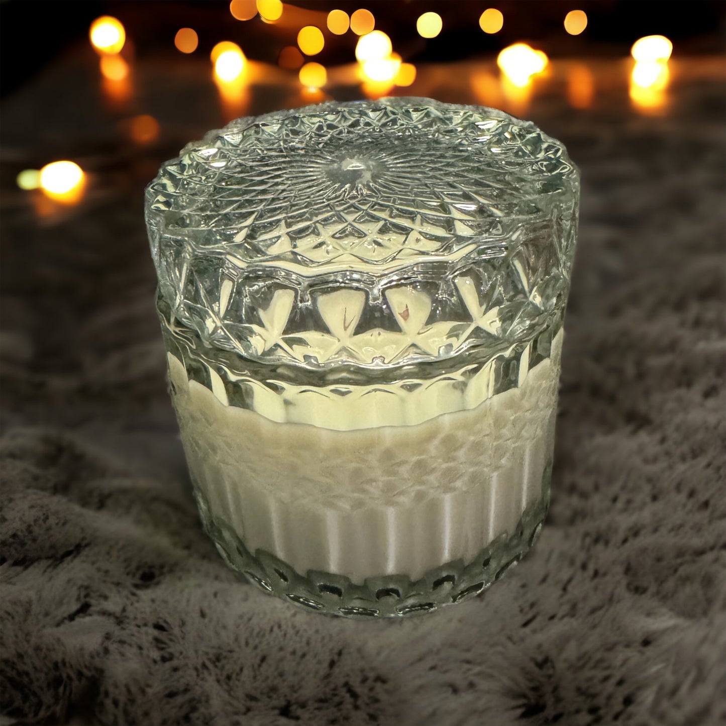 Sage Vintage Glass Fall Candle